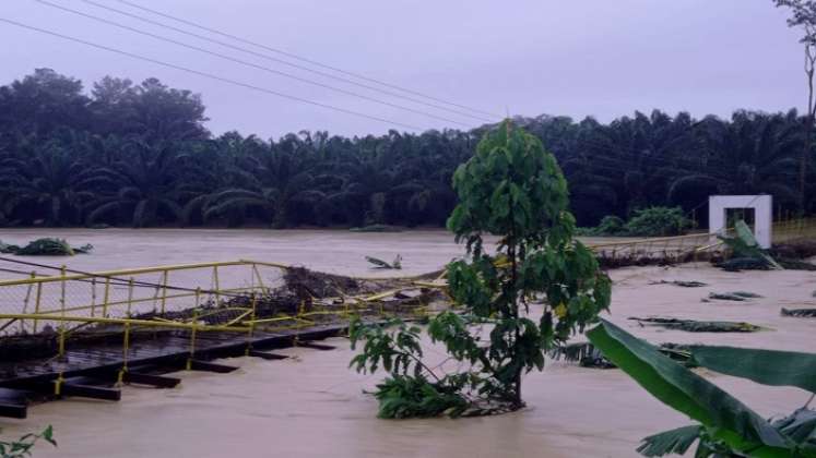 Los ríos se desbordaron a causa de la temporada de lluvias./Foto: La Opinión