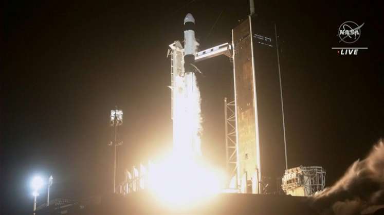 Despegó la tercera misión tripulada de SpaceX hacia la Estación Espacial Internacional./FOTO: Tomada de internet 