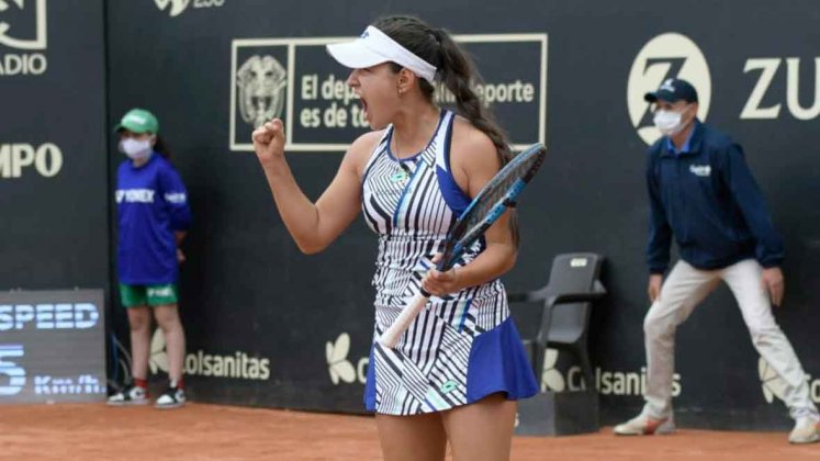 María Camila Osorio Serrano ganó partidos en la Copa Colsanitas. 