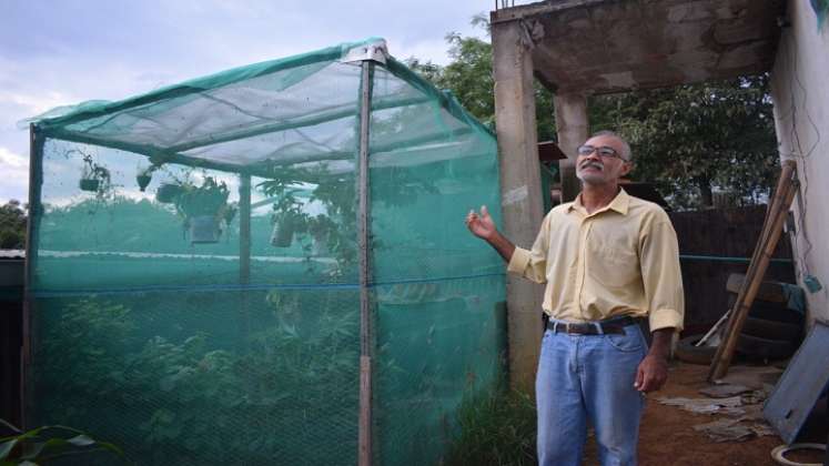 Alberto Contreras es uno de los aliados que le están apostando al cultivo de mosca soldado negro. Esta práctica se perfila como uno de los negocios más rentables del sector agropecuario. / Cortesía/ La Opinión 