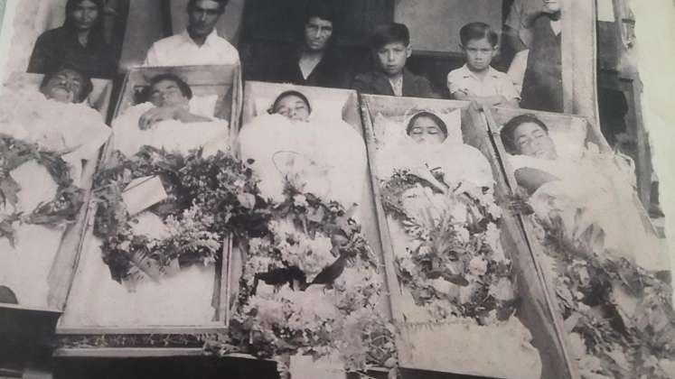 Los hermanos Rodríguez Robayo que murieron en el hecho: María Isabel, Cleotilde, David, y Roque. / Foto: Cortesía