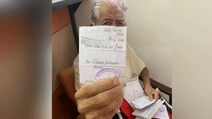 El boliviano-venezolano Carlos Chávez, de 72 años, sufre de fibrosis pulmonar. / Foto: La Opinión