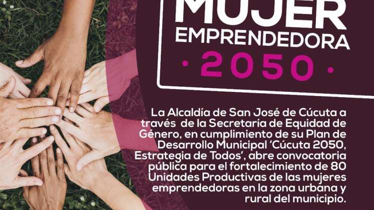 Abren convocatoria para emprendedoras de Cúcuta. 