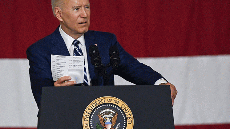 El presidente de los Estados Unidos, Joe Biden, dijo que el objetivo general de su gobierno es hacer crecer a la clase media estadounidense. / Foto AFP