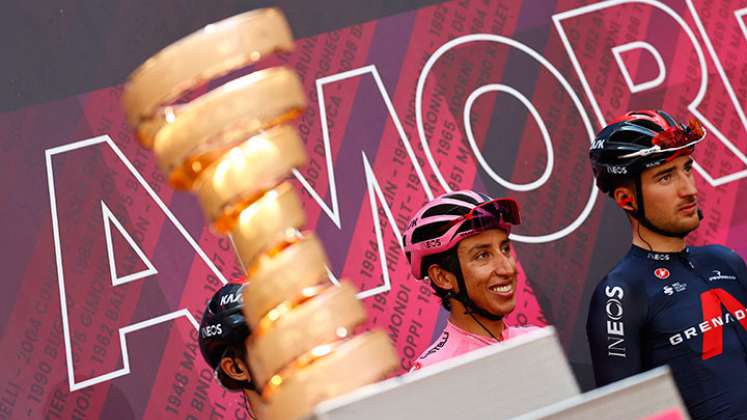 Egan Bernal, campeón del Giro de Italia 2021. 