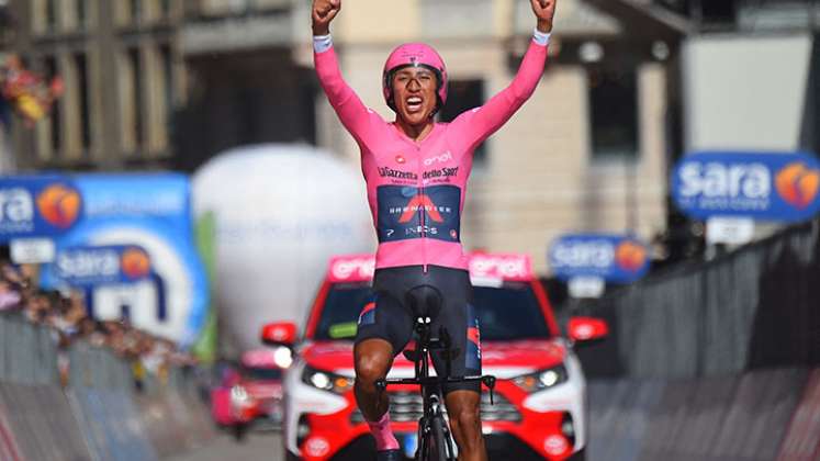 Egan Bernal, campeón del Giro de Italia 2021. 
