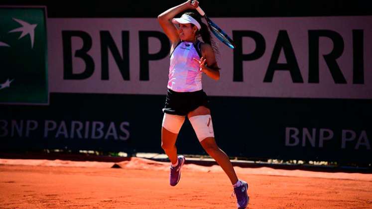 La cucuteña María Camila Osorio terminó su participación en Roland Garros. 