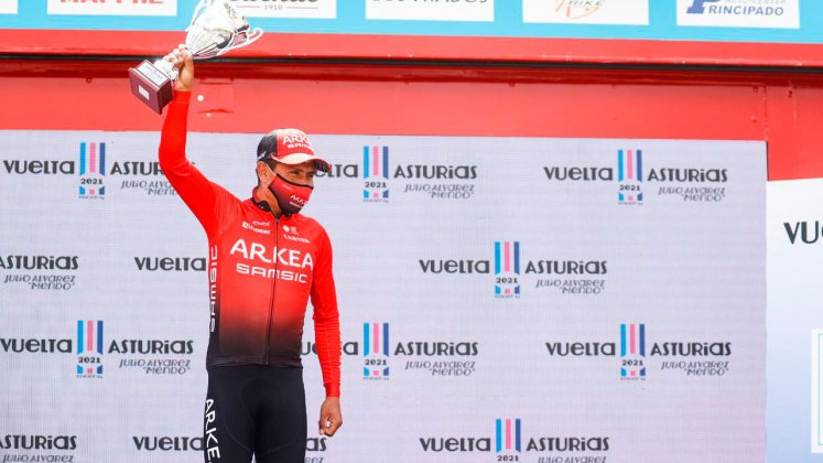 Nairo Quintana, corredor el Arkea Samsic, se proclamó campeón de la Vuelta a Asturias 2021. 