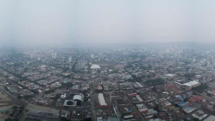 el 1 de abril de 2020 el aire de Cúcuta se desmejoró como nunca antes había sucedido./Foto Juan Pablo Cohen