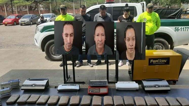Edwin Avendaño, José Luis García Castaño y Andry Johana Ruiz fueron capturados en el barrio Aeropuerto.