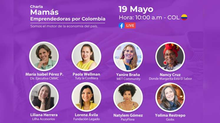 'Madres Emprendedoras por Colombia' se lanza este miércoles, 19 de mayo a las 10:00 a.m. / Foto: Cortesía