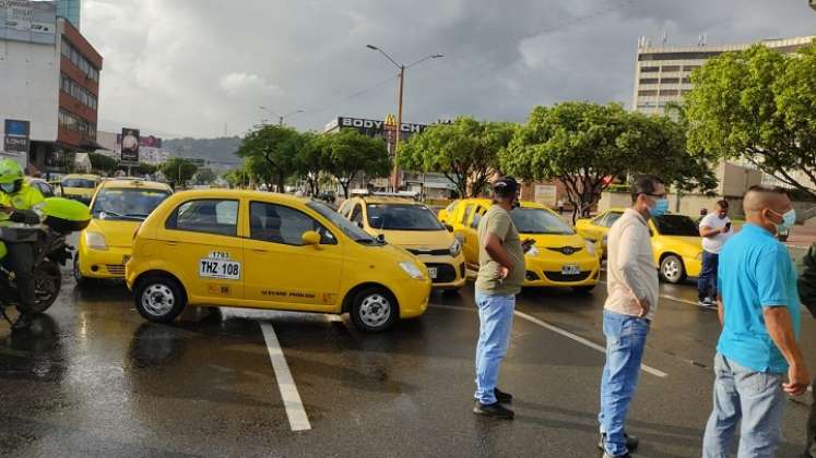 EnVivo | Taxistas bloquearon la diagonal Santander de Cúcuta./Foto: La Opinión
