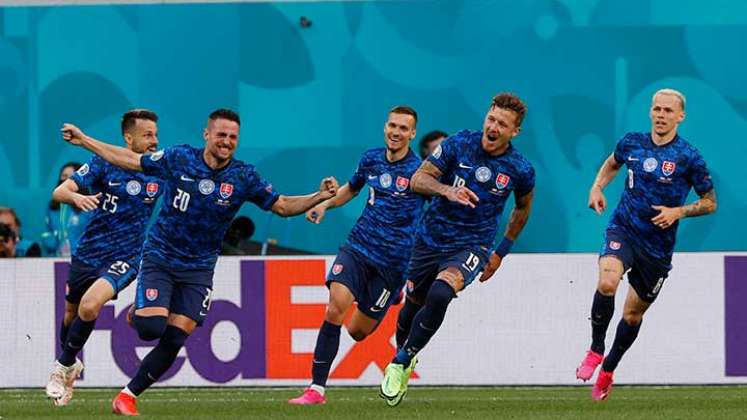 Eslovaquia dio la sorpresa en su estreno en la Eurocopa 2020