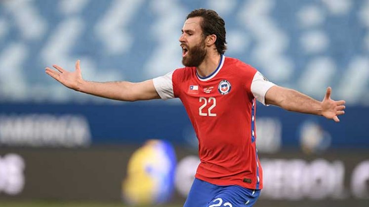 El aglochileno, Ben Brereton se estrenó con Chile en la Copa América 2021. 