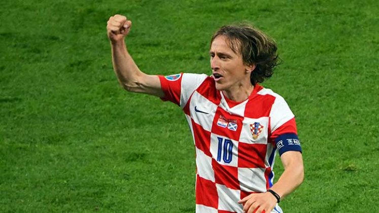Luka Modric, mediocampista de la selección de Croacia.