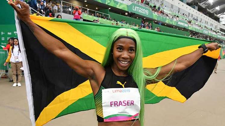 La velocista Shelly-Ann Fraser-Pryce  jamaiquina