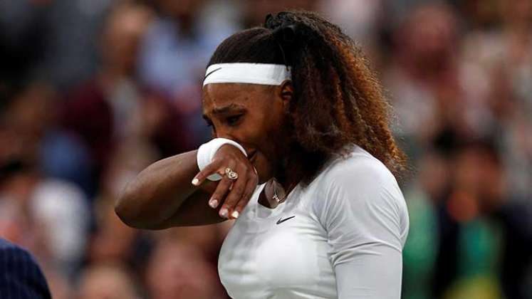 Serena Williams, tenista estadounidense se despidió del Abierto de Wimbledon.