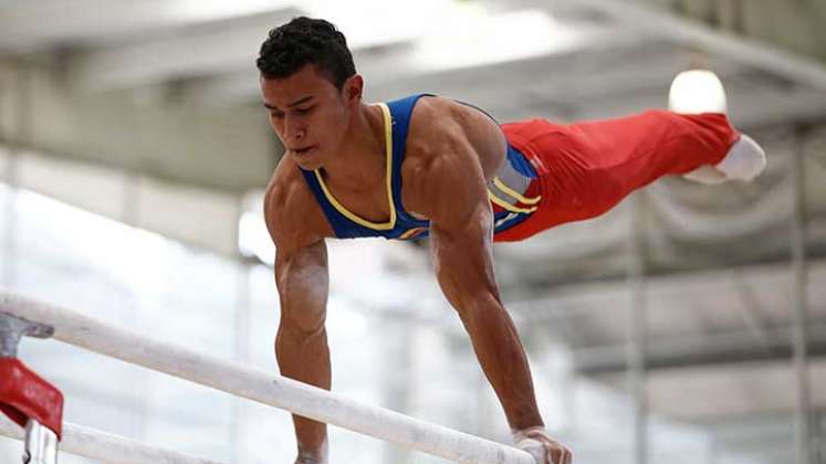 Javier Sandoval, gimnasta santandereano.