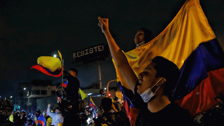 En diferentes ciudades se han presentado disturbios durante el paro nacional indefinido. / Foto Colprensa