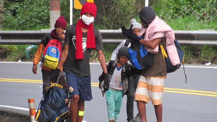 Caminantes venezolanos.