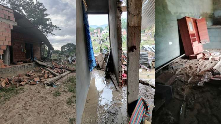 Este fue el panorama de las viviendas afectadas por la quebrada Tonchalá en la comuna 8 de Cúcuta./Fotos: cortesía