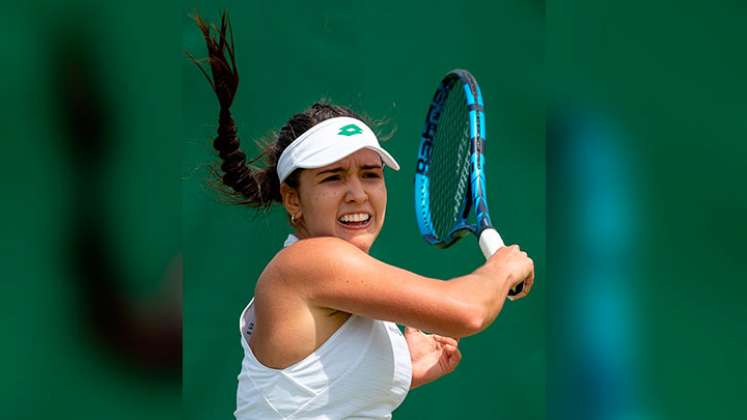 María Camila Osorio Serrano disputa la primera ronda de Wimbledon. 