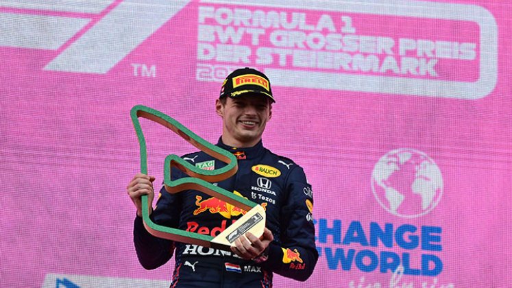 Max Verstappen, ganador del Gran Premio de Austria.