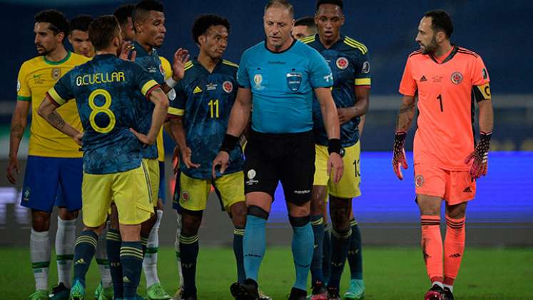 Colombia cayó derrotada 2-1 ante Brasil por la Copa América. 