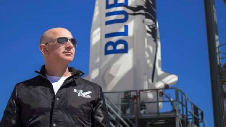 Jeff Bezos admitió estar cumpliendo un sueño de toda su vida con este viaje./Foto: ElColombiano