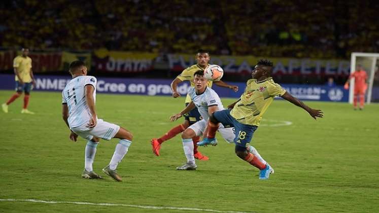 Colombia y Argentina se enfrentan en la fecha 1 del Campeonato Preolímpico Sub-23 rumbo a Tokio 2020 (Colprensa - Mauricio Ortíz)