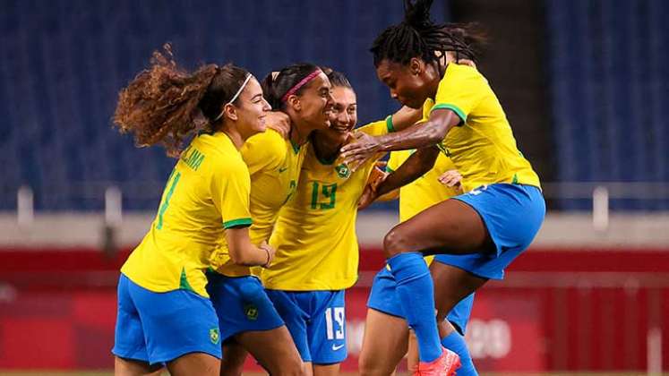El seleccionada femenino de Brasil se metió en los cuartos de final del fútbol olímpico.