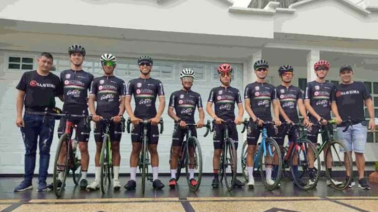 Equipo Team Saavedra de Cúcuta escuadra joven en la Vuelta del Gran Santander Bicentenario