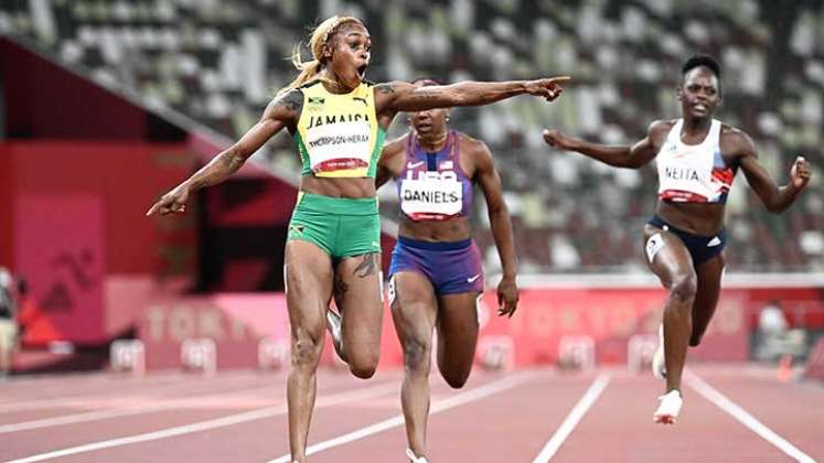 Elaine Thompson-Herah, velocista jamaiquina que se consagra en los Olímpicos de Tokio 2020 