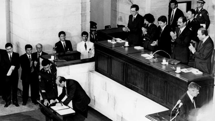 En julio de 1991 fue expedida la nueva Constitución Política de Colombia./Foto Archivo Colprensa