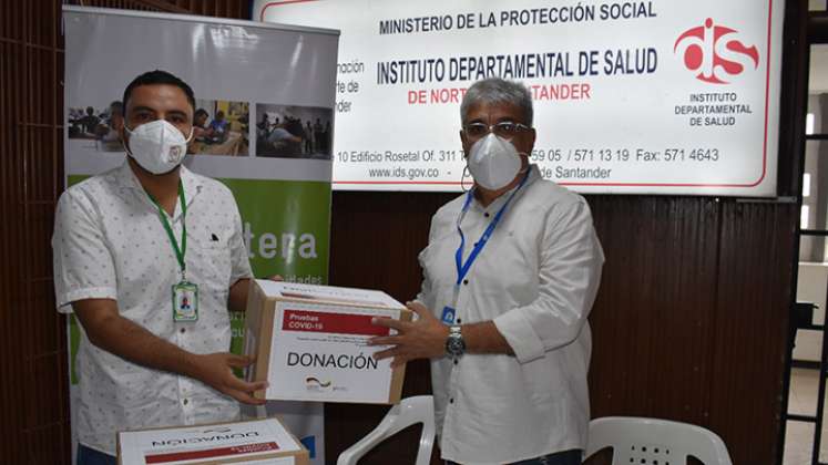 2.000 pruebas fueron donadas al HUEM de Cúcuta.