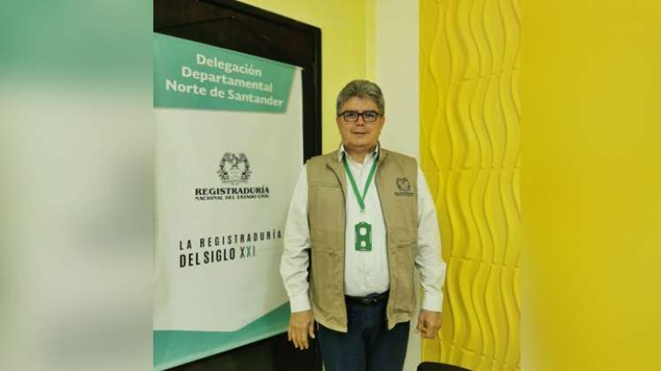 Jorge Villamizar, delegado departamental de la Registradurìa./Foto cortesìa para La Opinión