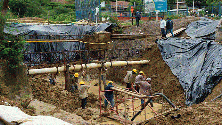 Avanzan las obras para mitigar los desastres ocasionados por lluvias./Foto: La Opinión