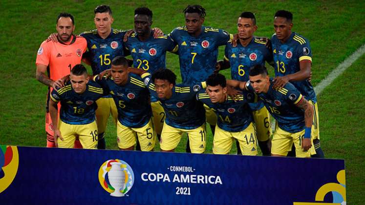 Selección Colombia en la Copa América de Brasil 2021. 