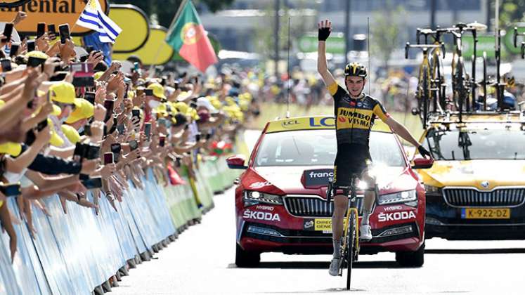 Sepp Kuss, ganador de la etapa 15 del Tour de Francia. 