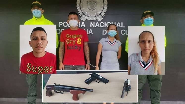 Hugo Mauricio Anez y Cindy Yazmín Ardila fueron detenidos en La Libertad.