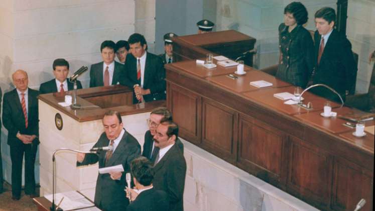 Hace 30 años, en el Salón Elíptico, nació la Constitución que está vigente./Foto: archivo