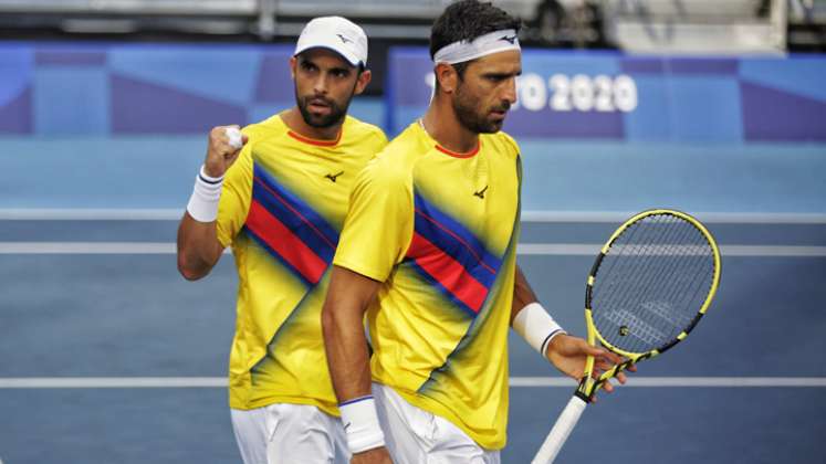 Juan Sebastián Cabal y Robert Farah alcanzaron la mejor ronda en la historia del tenis colombiano en los Juegos Olímpicos.  /Foto: Comité Olímpico Colombiano