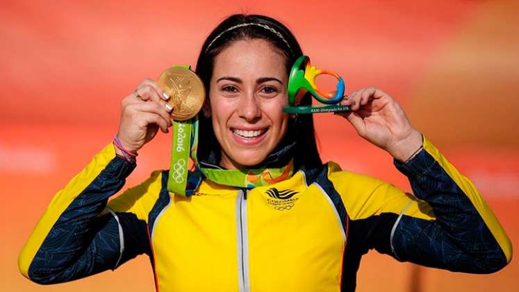Mariana Pajón, medallista olímpica con Colombia. 