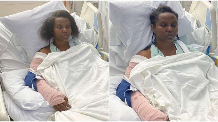 Esposa herida del asesinado presidente de Haití publica fotos en el hospital./Foto: tomada de Twitter