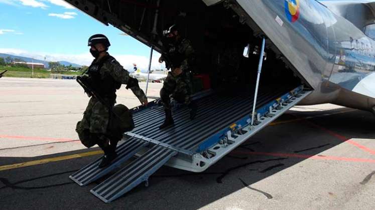 Desde ayer se inició el arribo de las tropas que vienen a reforzar la seguridad en el área metropolitana de Cúcuta./Foto Cortesía