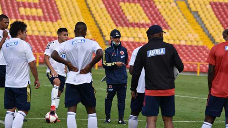 El técnico Reinaldo Rueda culminó su segundo morfociclo con los jugadores de la Liga Colombiana.
