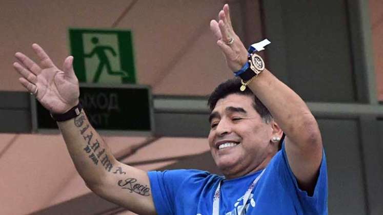 Diego Armando Maradona una de las grandes estrellas que ha dado el fútbol mundial.