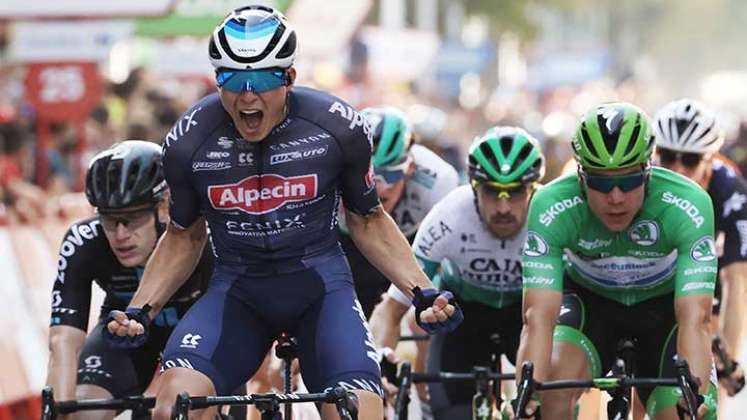 El belga Jasper Philipsen ganó al esprint este miércoles la quinta etapa de la Vuelta a España disputada entre Tarancón y Albacete