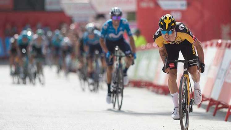 El esloveno Primoz Roglic (Jumbo Visma) se adjudicó la etapa once de la Vuelta a Españaa.