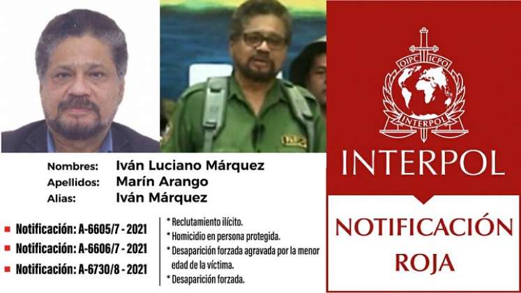 Reactivan circulares rojas de interpol contra Iván Márquez./Foto: Colprensa
